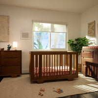 M23401NL,Yuzu 8-in-1 Convertible Crib w/All-Stages Conversion Kits in Natural Walnut