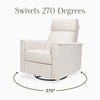 M17182PCMEW,Willa Pro Power Glider Recliner w/ Power Lumbar in Performance Cream Eco-Weave
