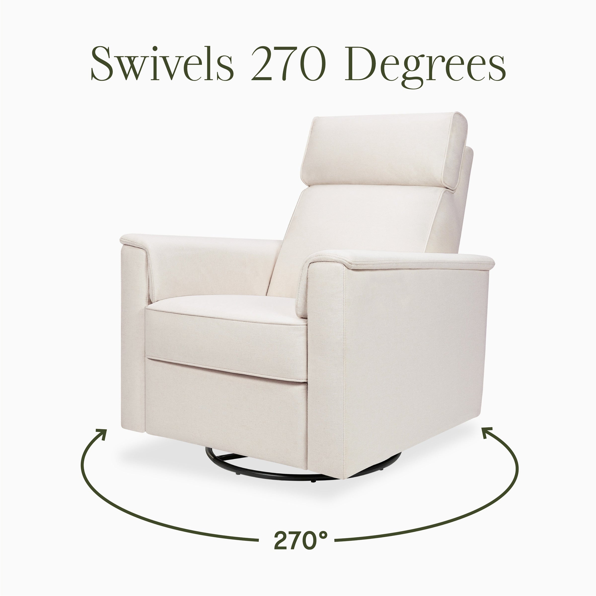M17182PCMEW,Willa Pro Power Glider Recliner w/ Power Lumbar in Performance Cream Eco-Weave