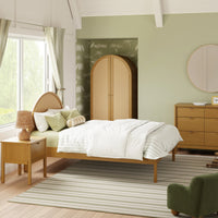 M25996HYNC,Bondi Cane Full Bed in Honey