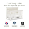 M15801RW,Darlington 4-in-1 Convertible Crib in Warm White