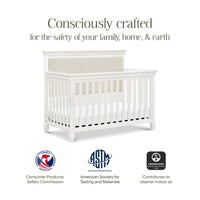 M15801RW,Darlington 4-in-1 Convertible Crib in Warm White