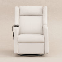 M11283PCMEW,Kiwi Deluxe Power Glider Recliner w/Heat&Massage in Performance Cream Eco-Weave