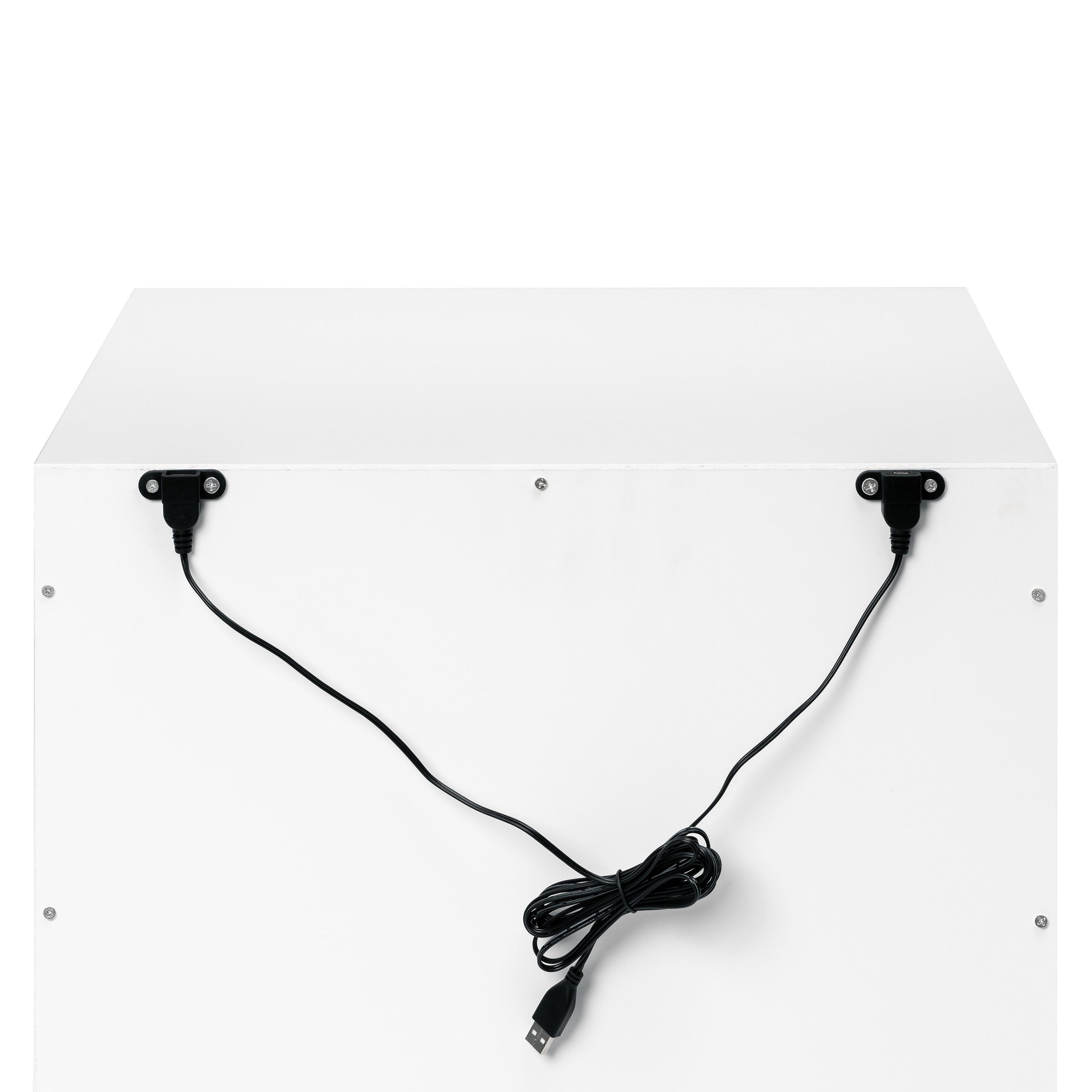 M4260W,Hudson Nightstand with USB Port in White