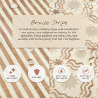 M23085BSCTB,Nate Berkus x Babyletto Sigi Power Recliner in Perf Bronze Stripe Eco-Crossweave w/Toffee Base