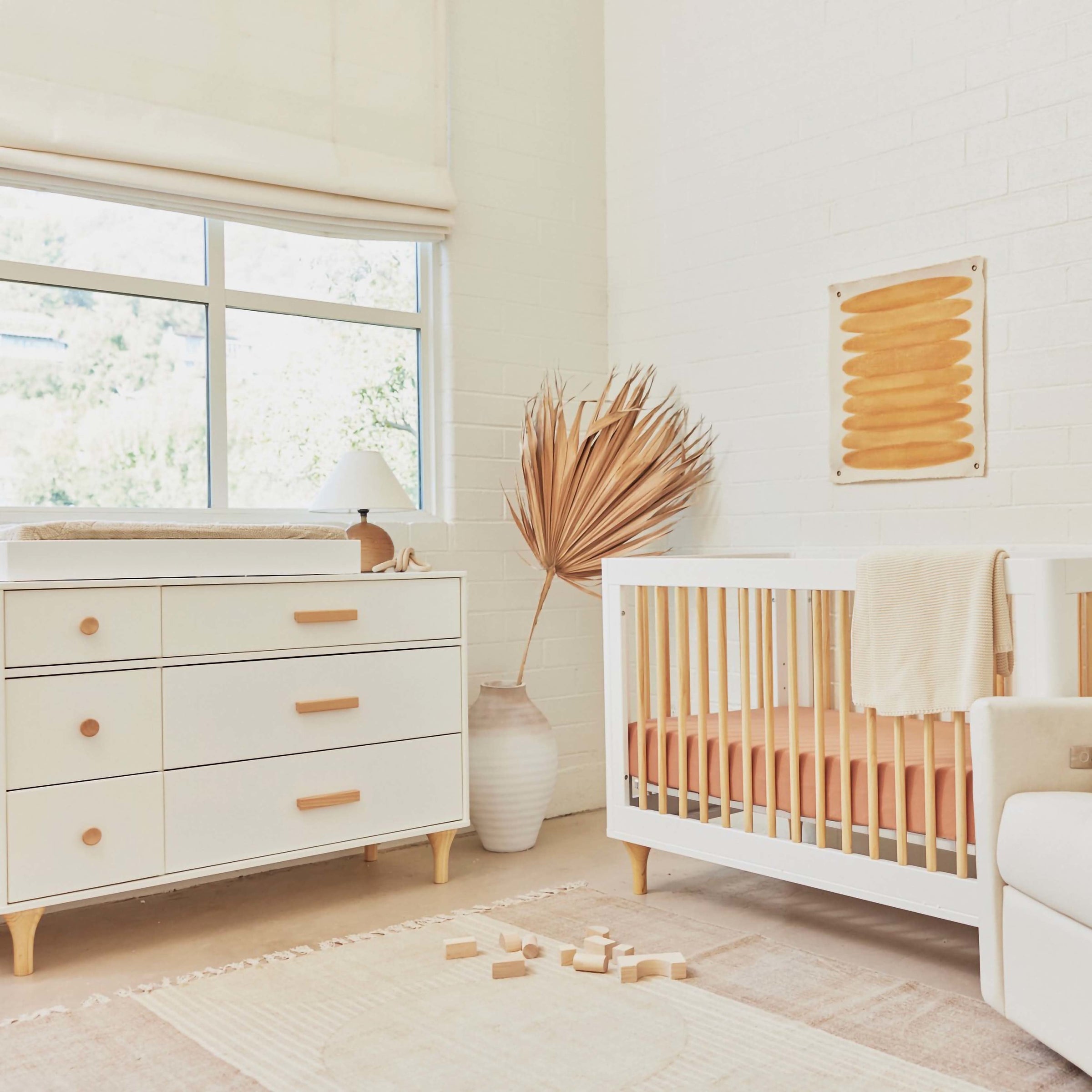 M9016WN,Lolly 6-Drawer Double Dresser  Assembled in White/Natural