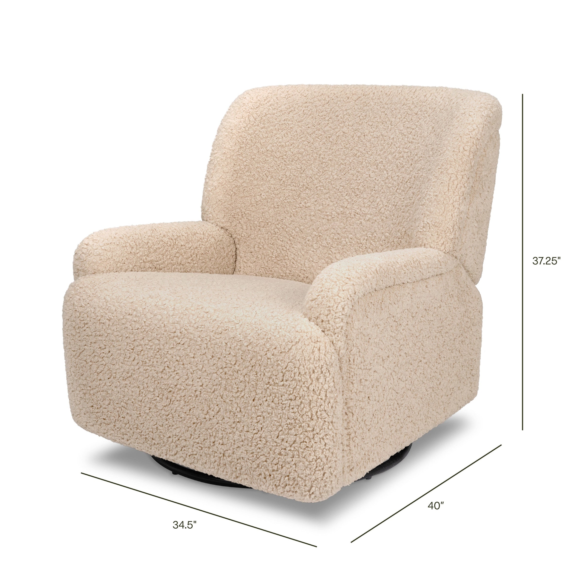 M27687CSG,Winslow Extra Wide Recliner and Swivel Glider in Chai Shearling