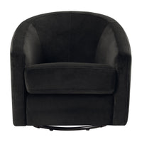 M5887BLKV,Madison Swivel Glider in Black Velvet