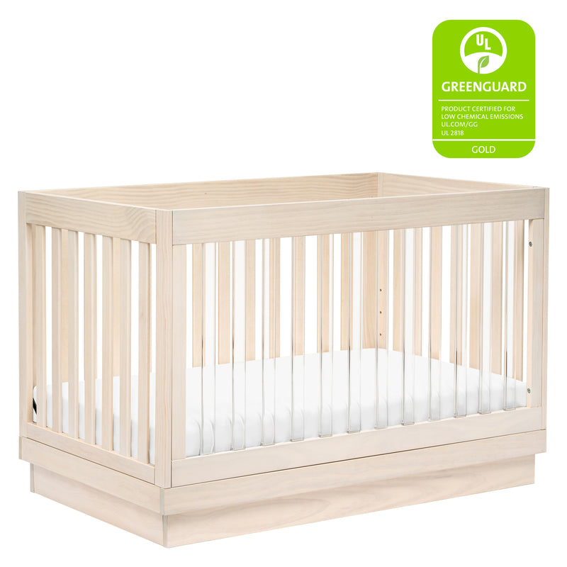 M8601KNX,Harlow 3-in-1 Convertible Crib w/Toddler Bed Conversion Kit in Washed Natural/