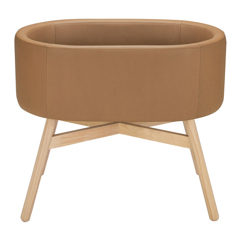 M26834GCLB,babyletto x GATHRE Capsule Bassinet in Camel