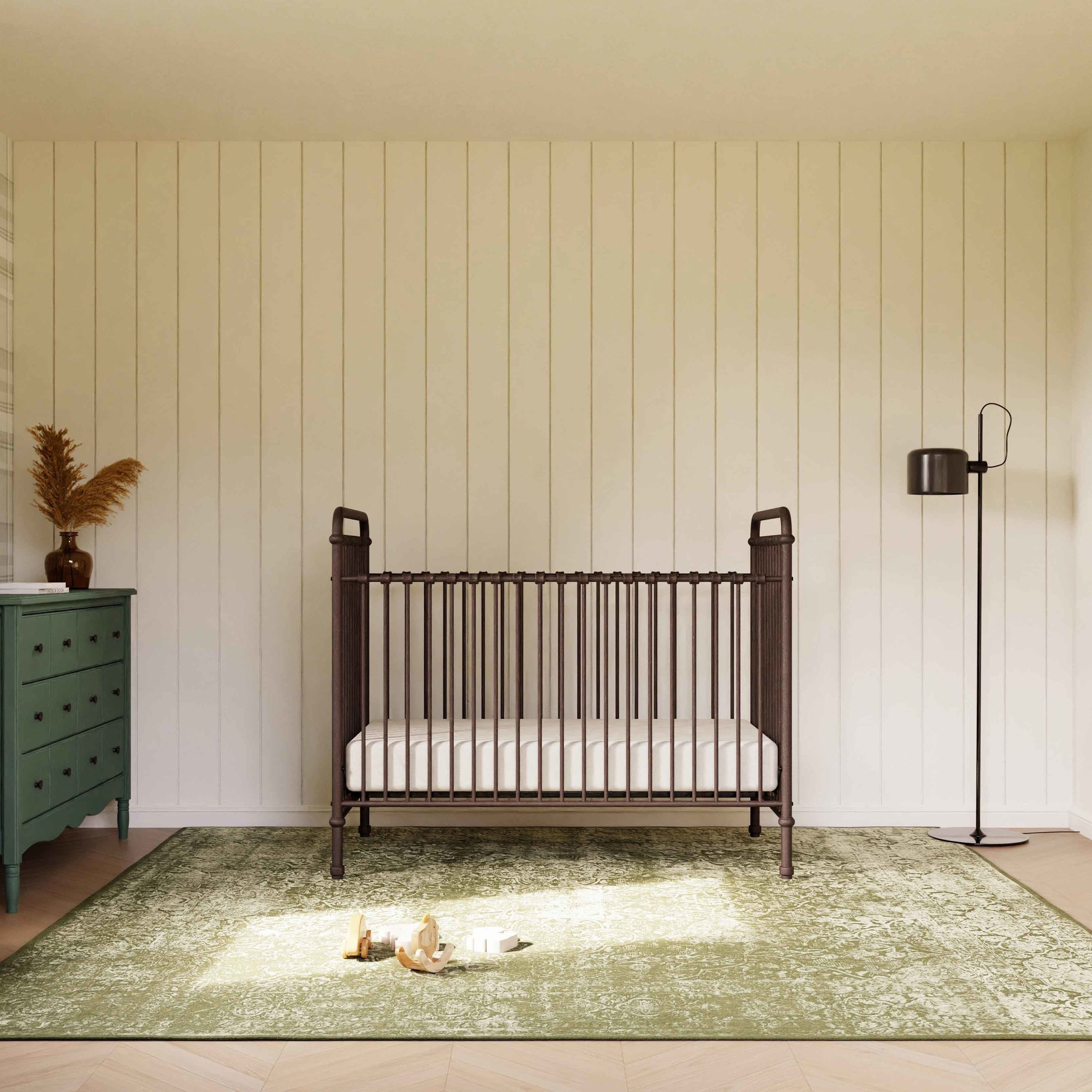 B15501UR,Abigail 3-in-1 Convertible Crib in Vintage Iron