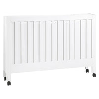 M6601W,Maki Full-Size Folding Crib w/Toddler Bed Conversion Kit in White Finish