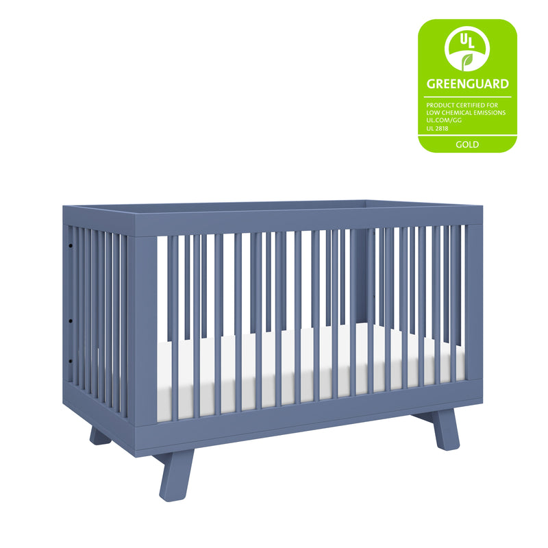 M4201CVB,Hudson 3-in-1 Convertible Crib w/Toddler Bed Conversion Kit in Cove Blue