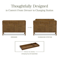 M31416NL,Alouette 7-Drawer Assembled Dresser in Natural Walnut