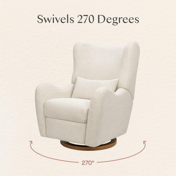 M34288PSWTB,Nate Berkus x Babyletto Westham Power Recliner in Performance Powder Slub Weave w/Toffee Base