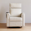 M17183TGH,Willa Deluxe Power Glider Recliner w/Heat&Massage in Tan Gingham