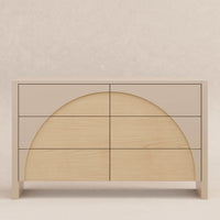 M30216TPESH,Moab 6-Drawer Assembled Dresser in Taupe/Ash