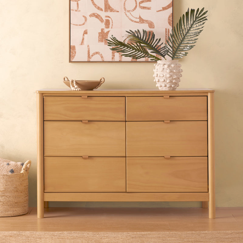 M25616HY,Bondi 6-Drawer Assembled Dresser in Honey