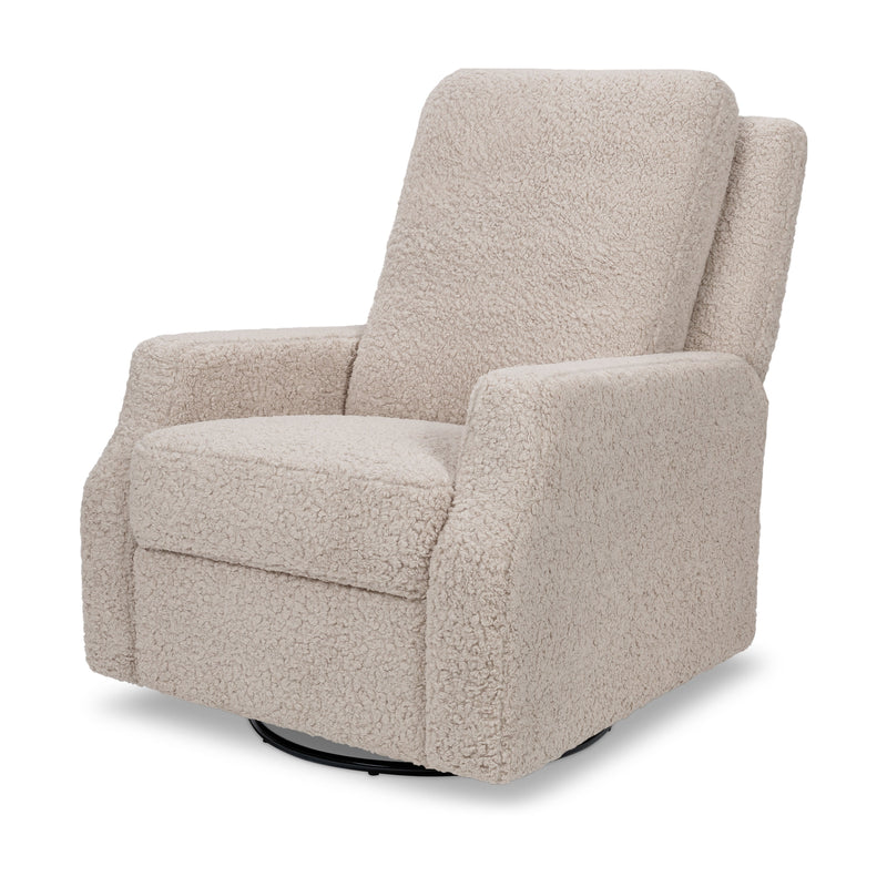 M22287EGS,Crewe Recliner and Swivel Glider in Earl Grey Shearling