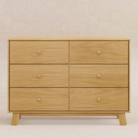 M32526HY,Hudson Modern 6-Drawer Assembled Double Dresser in Honey