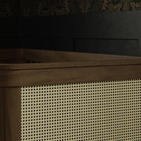 M23701NLBC,Marin with Cane 3-in-1 Convertible Crib in Natural Walnut and Blonde Cane