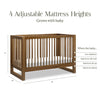 M23301NL,Nantucket 3-in-1 Convertible Crib w/Toddler Bed Conversion Kit in Natural Walnut