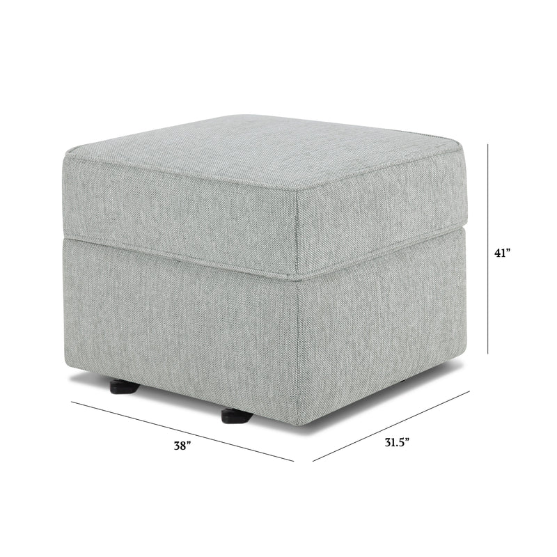 M17285FWLG,Willa/Alden Gliding Ottoman in Feathered Grey Weave