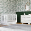 M8601KW,Harlow 3-in-1 Convertible Crib w/Toddler Bed Conversion Kit in White/Acrylic