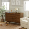 M15916NL,Palma 7-Drawer Double Dresser  Assembled in Natural Walnut