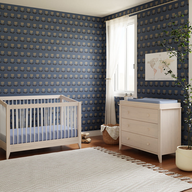 M10323NXW,Sprout 3-Drawer Changer Dresser in Washed Natural and White