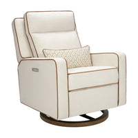 M23082PCMTB,Nate Berkus x Babyletto Sigi Pro Power Recliner in Performance Cream Linen w/Toffee Base