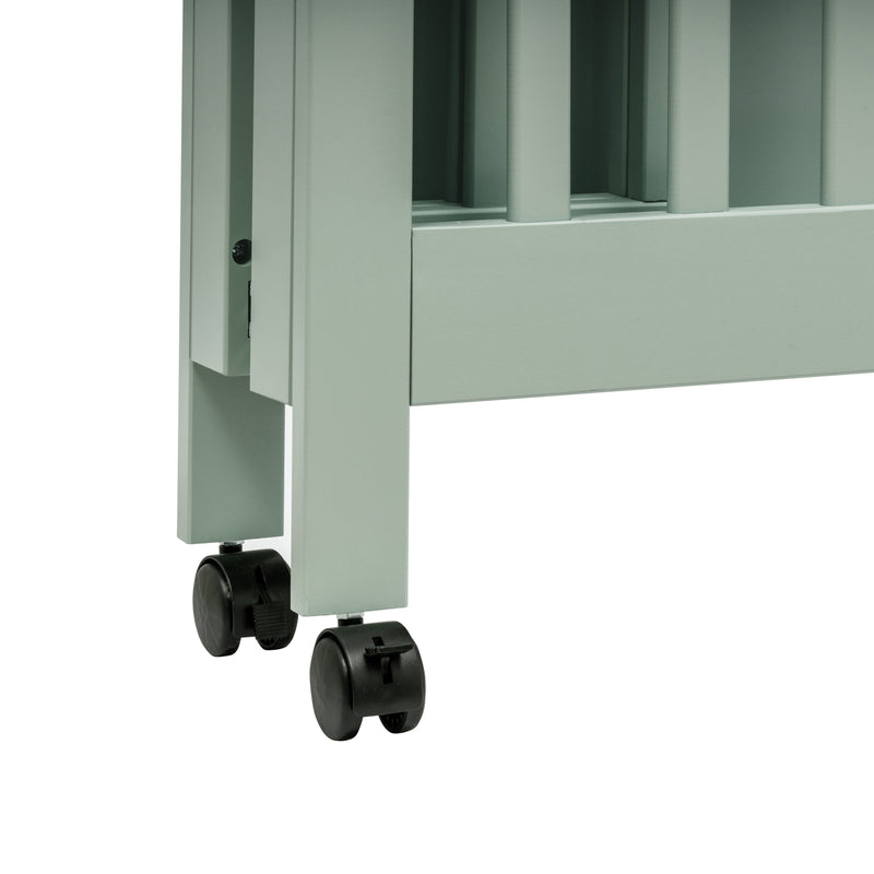 M6698LS,Origami Mini Crib in Light Sage