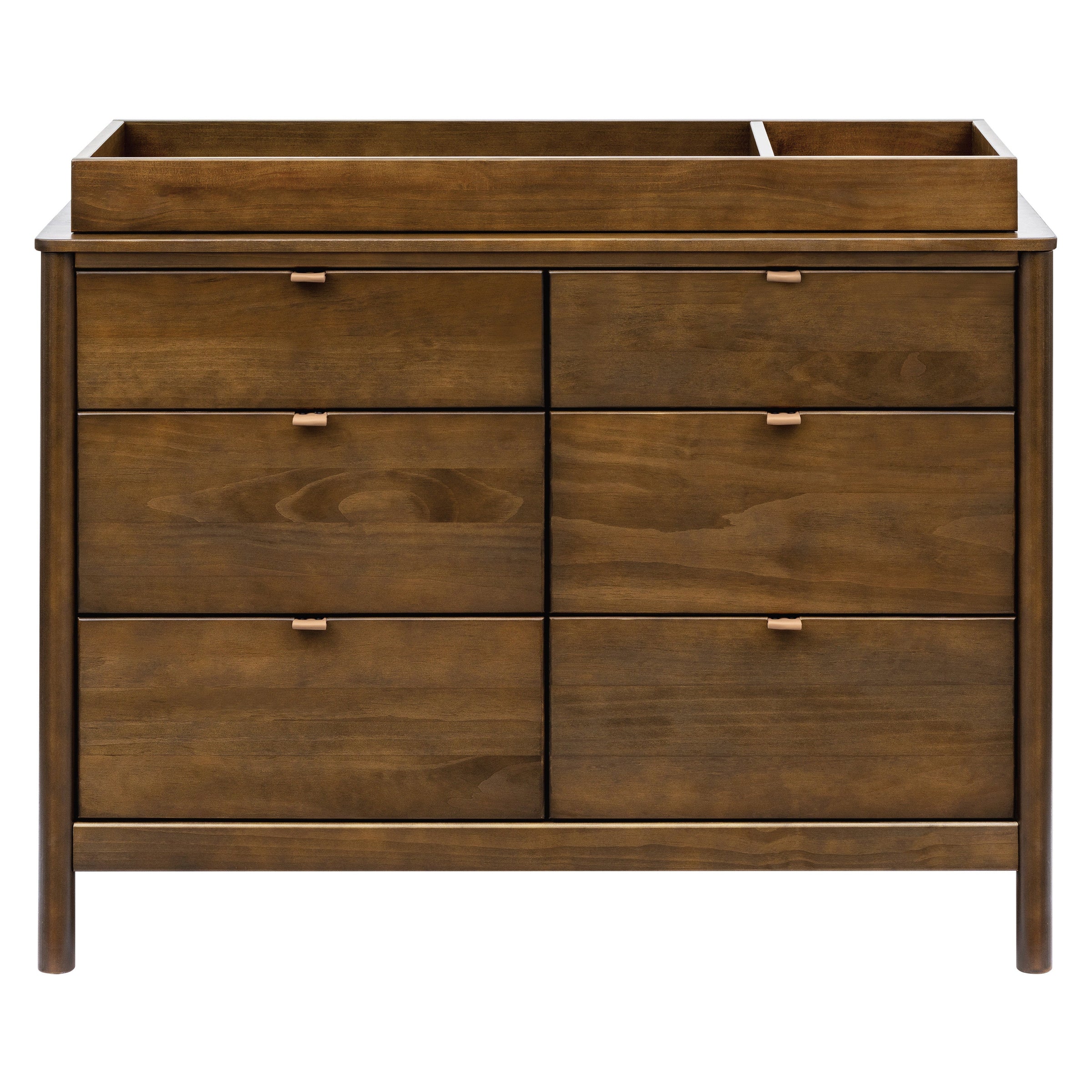 M25616NL,Bondi 6-Drawer Assembled Dresser in Natural Walnut