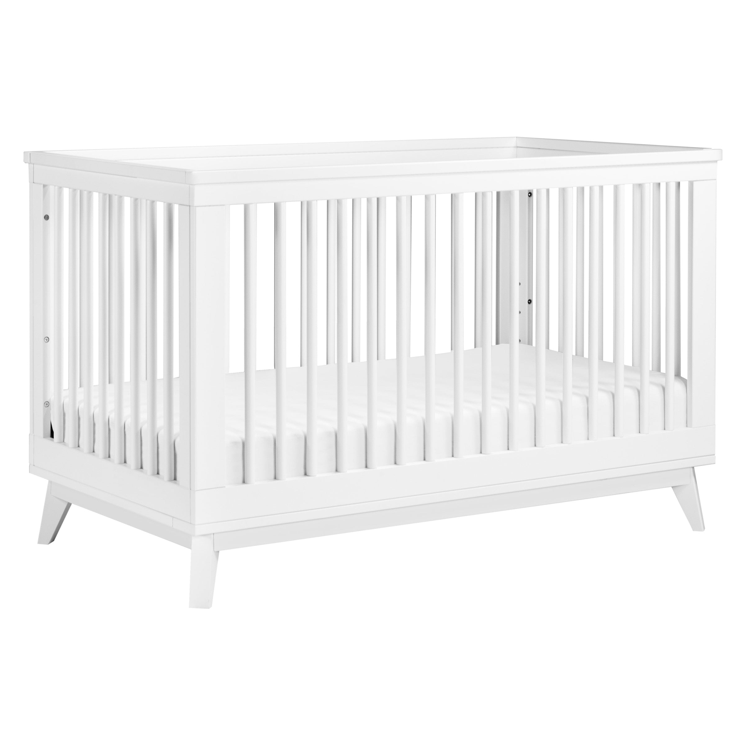 M5801W,Scoot 3-in-1 Convertible Crib w/Toddler Bed Conversion Kit in White