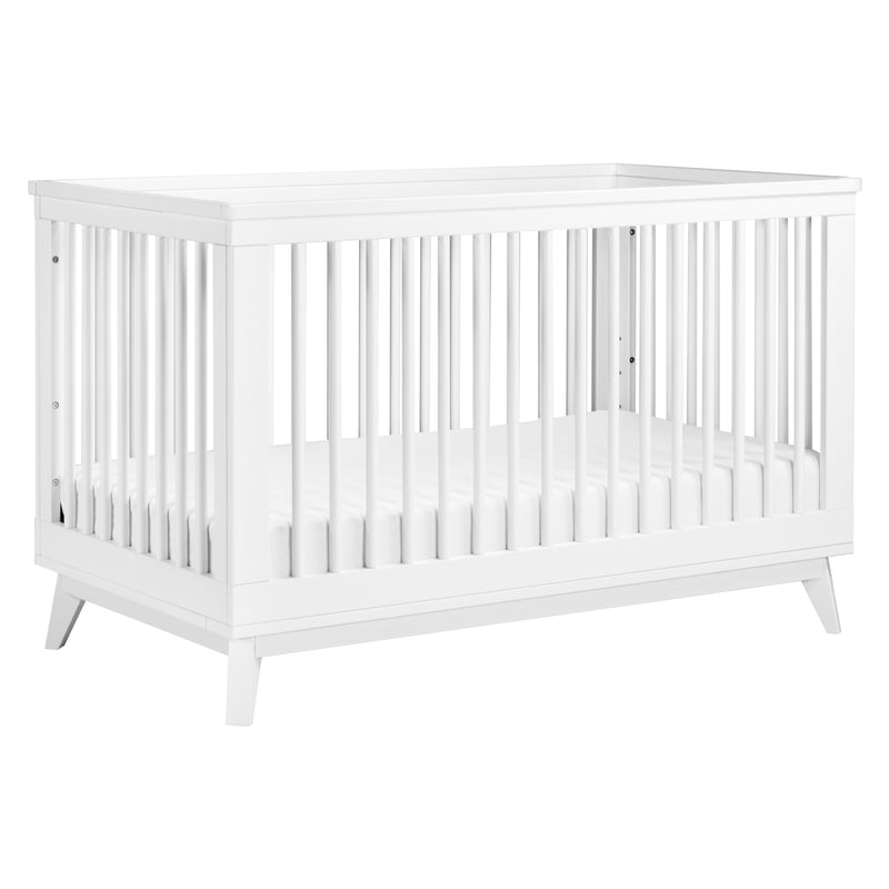 M5801W,Scoot 3-in-1 Convertible Crib w/Toddler Bed Conversion Kit in White