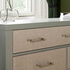 M24816FSPSEW,Eloise 7-Drawer Assembled Dresser in French Sage and Performance Sand Eco-Weave