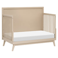 M15901TPE,Palma Mid-Century 4-in-1 Convertible Crib w/Toddler Bed Conversion in Taupe