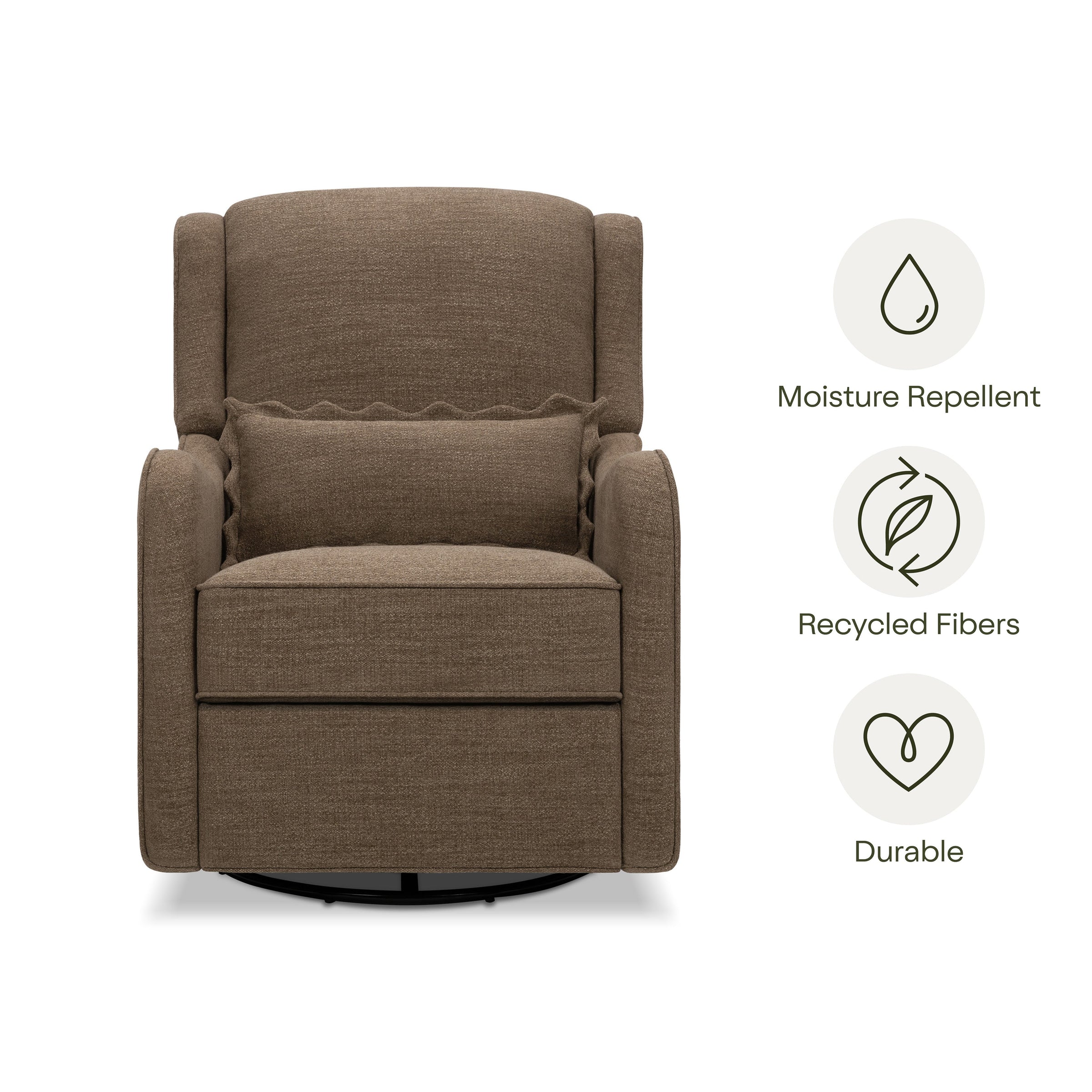 M27787PTEB,Devon Recliner and Swivel Glider in Performance Truffle Eco-Basketweave