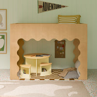 M31720PYHY,Nessa Nesting Play Table in Pale Yellow and Honey