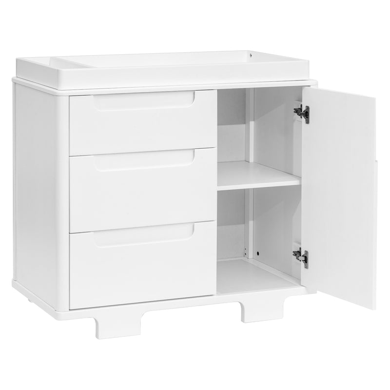 M23423W,Yuzu 3-Drawer Changer Dresser in White