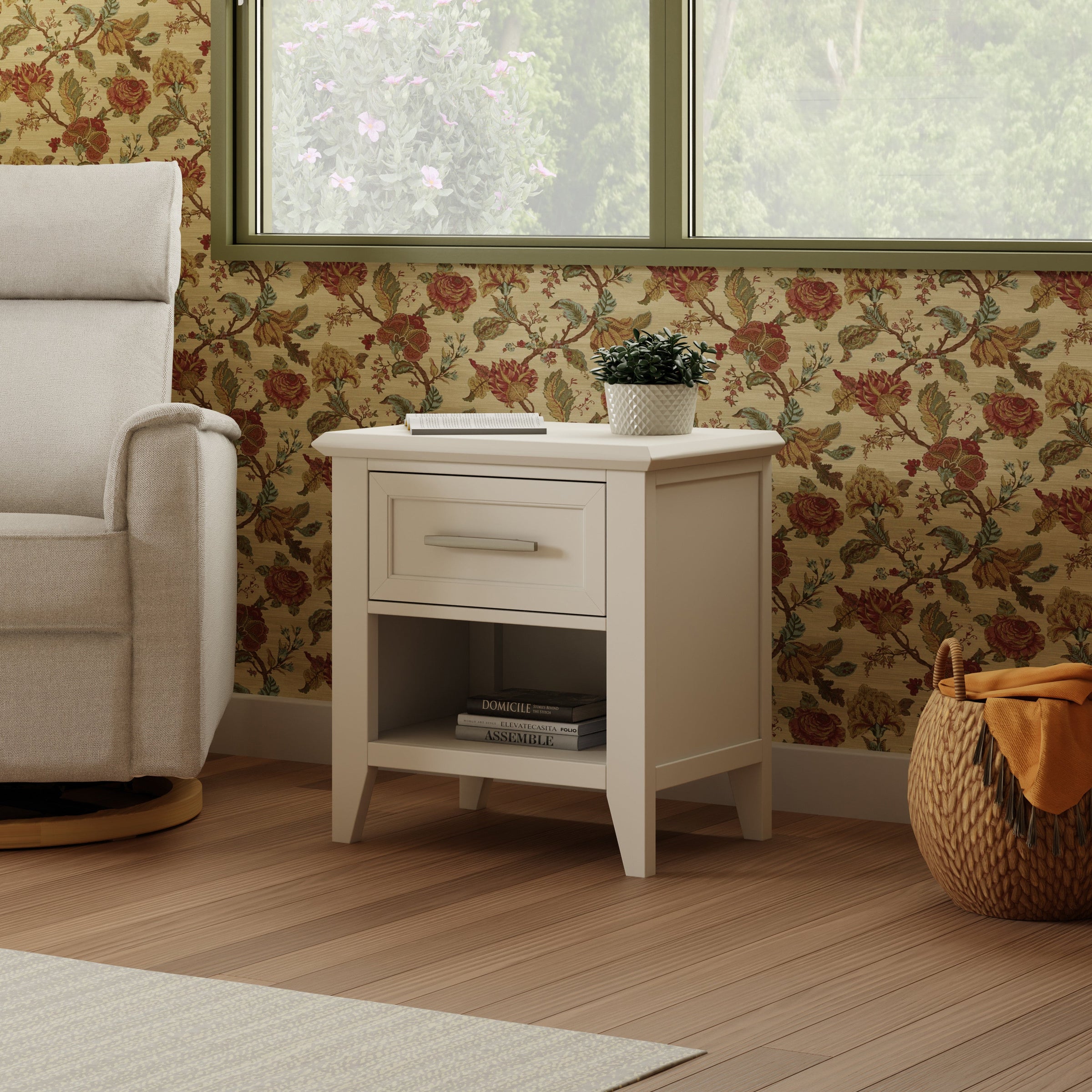 B14460RW,Barrow Nightstand in Warm White