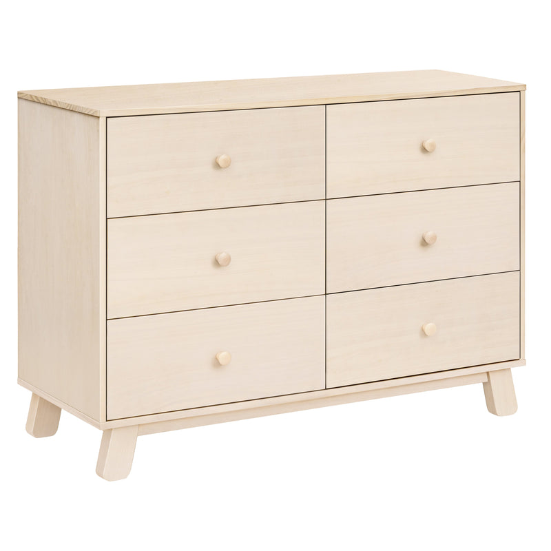 M32526NX,Hudson Modern 6-Drawer Assembled Double Dresser in Washed Natural