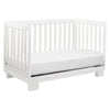 M6701W,Modo 3-in-1 Convertible Crib w/Toddler Bed Conversion Kit in White Finish