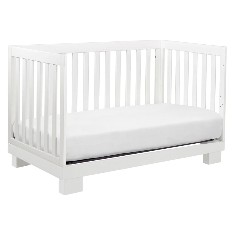 M6701W,Modo 3-in-1 Convertible Crib w/Toddler Bed Conversion Kit in White Finish