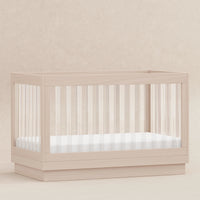M8601KNX,Harlow 3-in-1 Convertible Crib w/Toddler Bed Conversion Kit in Washed Natural/