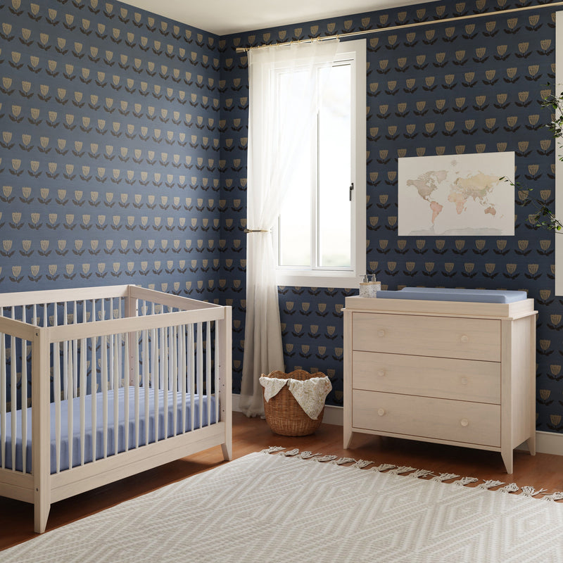 M10323NXW,Sprout 3-Drawer Changer Dresser in Washed Natural and White