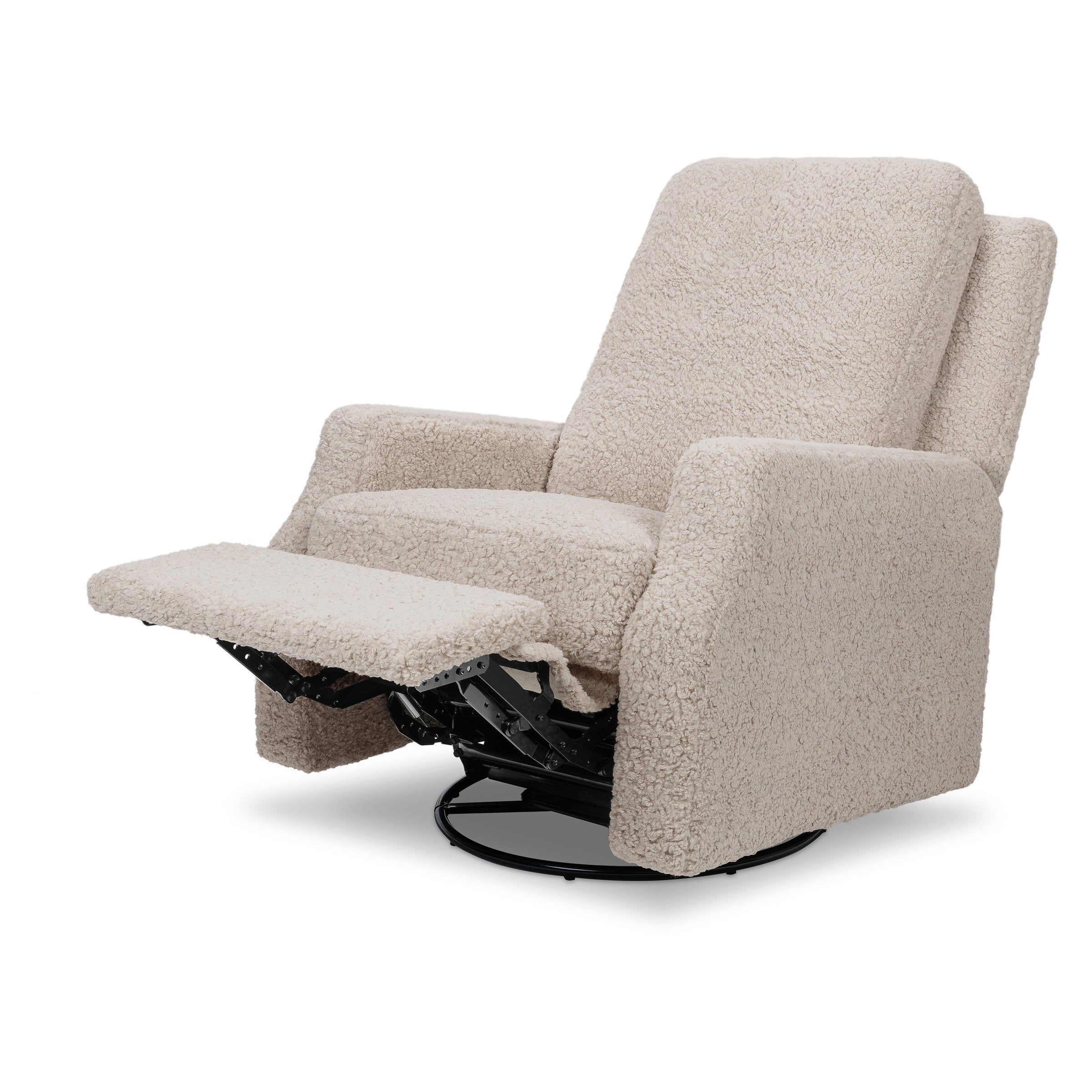 M22287EGS,Crewe Recliner and Swivel Glider in Earl Grey Shearling