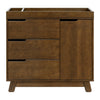 M4223NL,Hudson 3-Drawer Changer Dresser w/Removable Changing Tray in Natural Walnut