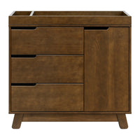 M4223NL,Hudson 3-Drawer Changer Dresser w/Removable Changing Tray in Natural Walnut