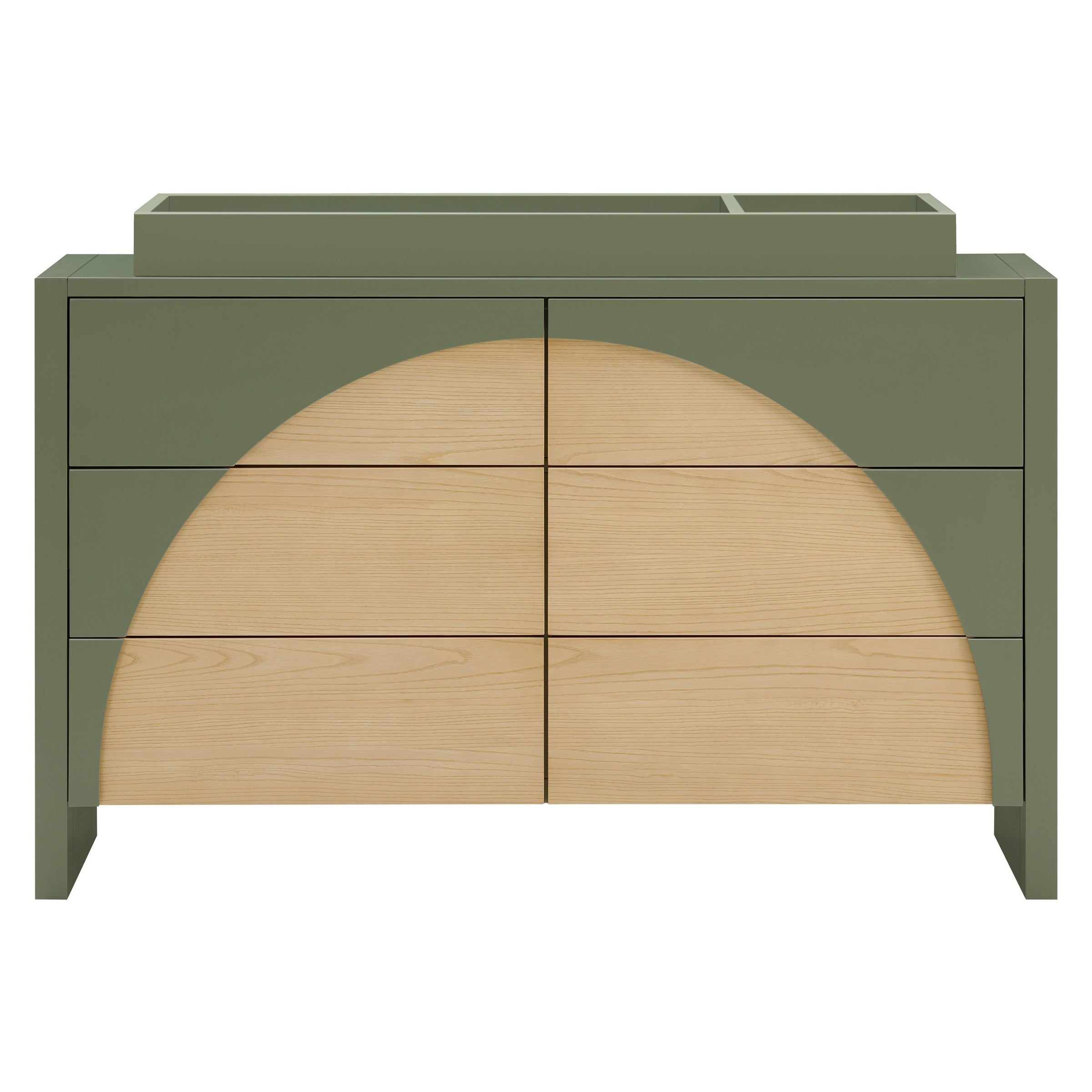 M30216OLSH,Moab 6-Drawer Assembled Dresser in Olive/Ash